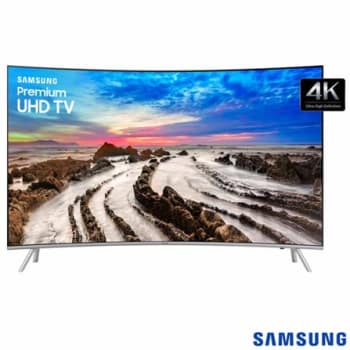 Smart TV LED Curva 55” Ultra HD 4K Samsung 55MU7500 4 HDMI 3 USB Wi-Fi 240Hz
