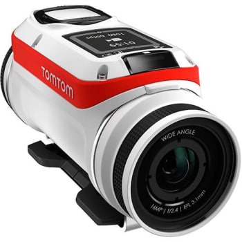 Câmera de Ação TomTom Bandit 4K HD com GPS WiFi Bluetooth - Branca