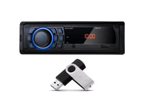 Player Trip BT Multilaser 4X P3350. 5W USB/Aux/Pen Drive 4GB/ MP3