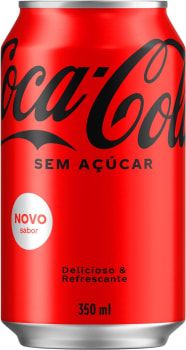 10 Unidades — Coca-Cola Sem Açúcar lata 350ml