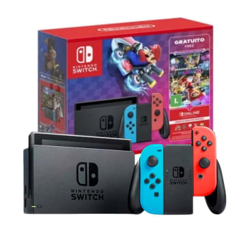 Console Nintendo Switch Mario Kart 8 Digital Deluxe Joy-Con Neon