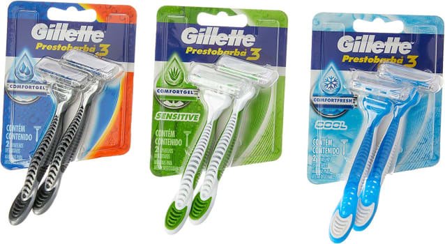  Kit Barbear Gillette Mach3 4Comfortgel+4Comf.Sensit+4Comf.Fresh, Gillette Mach3 