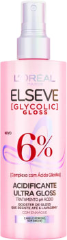 Acidificante Capilar Elseve L'Oréal Paris Glycolic Gloss Brilho Durador Resiste por até 6 Lavagens - 200ml