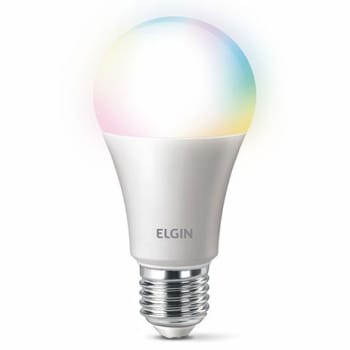 Smart Lâmpada LED A60 Colorida Inteligente 10W com WiFi Elgin Bivolt - Magazine Ofertaesperta