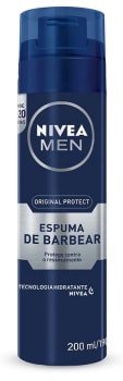 Espuma De Barbear Nivea Men Original Protect 200Ml, Nivea