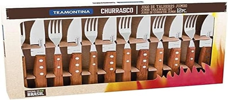 JOGO CHURRASCO INOX 12PC DYNAMIC