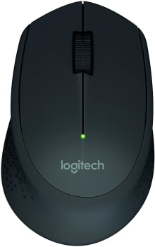  Mouse sem fio Logitech M280 com Conexão USB e Pilha Inclusa - Preto 