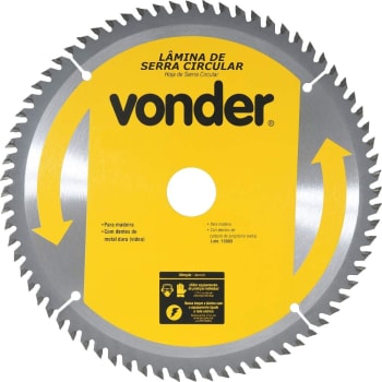 Lâmina de Serra Vonder Circular com Dentes de Metal Duro/Videa 185 X 20 MM 60 Dentes Vdo1802