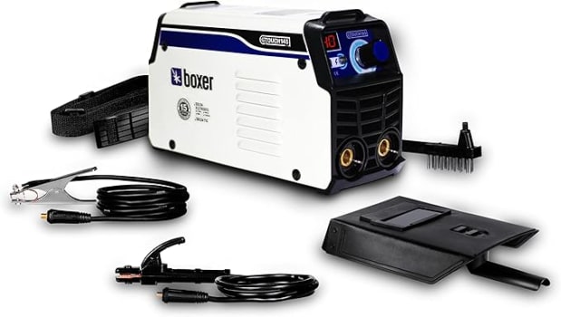 Boxer Inversora De Solda 140A Touch145 220V Com Função Tig Raspagem E Acessórios