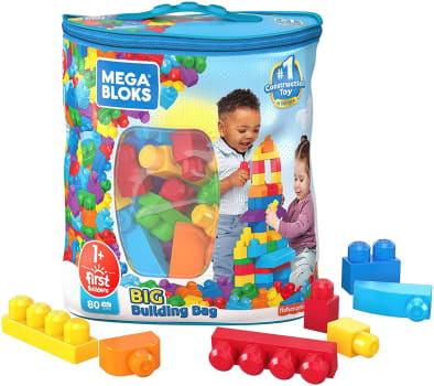 Brinquedo Blocos de Montar Mega Bloks Sacola de 80 Blocos - Mattel