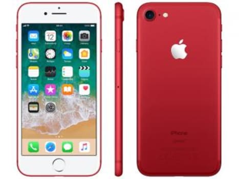iPhone 7 Red Special Edition Apple 128GB - 4G 4.7" Câm. 12MP + Selfie 7MP iOS 11 - Magazine Ofertaesperta