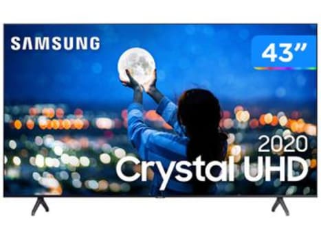 Smart TV Crystal UHD 4K LED 43” Samsung - UN43TU7000GXZD Wi-Fi Bluetooth HDR 2 HDMI 1 USB - Magazine Ofertaesperta