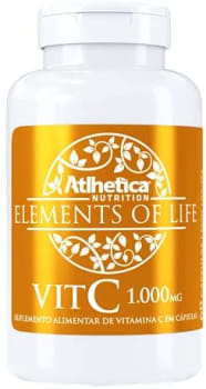 Vit C 1000mg 60 Cápsulas ELEMENTS OF LIFE, Atlhetica Nutrition