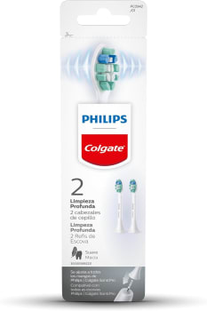 Refil De Escova Elétrica Colgate Philips Limpeza Profunda - 2 Unidades