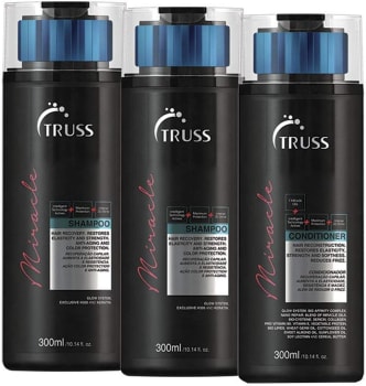 Truss Miracle 2 Shampoos 300ml + 1 Condicionador 300ml