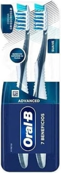 Oral-B Pro-Saúde Escova Dental 7 Benefícios Macia - 2 Unidades (Cores Sortidas)