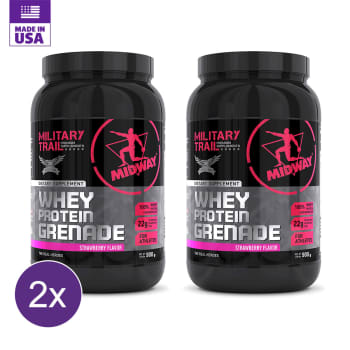 Kit 2x Whey Protein Grenade Military Trail 900g