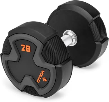 Halter Dumbbell Vollo ‎VGC-K28 28KG, Peso Maciço, Antiderrapante, Cabeça Não Rotativa