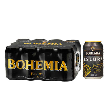 Cerveja Bohemia Escura Lata 350ml Caixa com 12 unidades