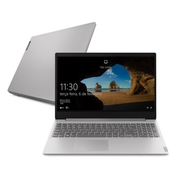 Notebook Lenovo Dual Core 4GB 500GB Tela 15.6” Windows 10 Ideapad S145