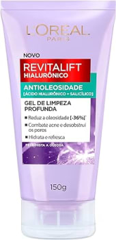 Gel de Limpeza Antioleosidade L'Oréal Paris Revitalift Hiaurônico, 150g