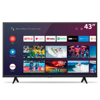 Smart TV TCL P615 43" LED 4K UHD HDR Wifi e Bluetooth 3 HDMI 1 USB 60Hz - 43P615