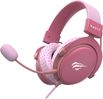 Fone De Ouvido Gamer Havit H2015D, P2 3,5mm (Rosa)