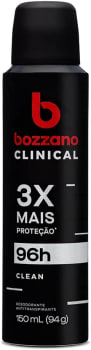 Desodorante Clinical Clean Antitranspirante Aerossol Bozzano Masculino 150ml