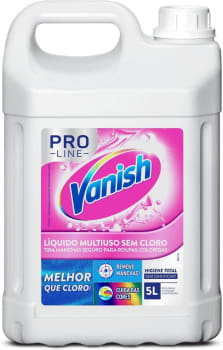 4 Unidades — Tira Manchas em Gel Vanish Multiuso Pro Line - 5L