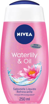 02 Unidades | Nivea Sabonete Líquido Waterlily & Oil 250ml - (Total 500ml)