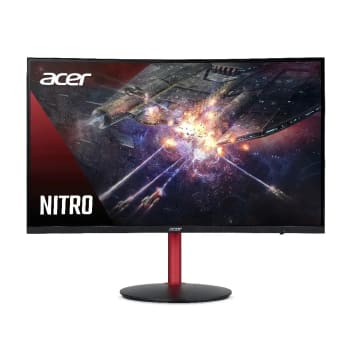 Monitor Gamer Acer Nitro XZ242Q 23.6' Curvo Full HD 144hz 4ms FreeSync Alto Falantes Ajuste de Altura