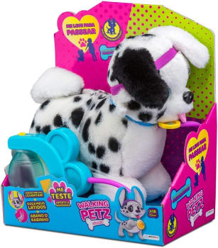 Pelúcia Interativa Walking Petz Dalmata Multikids - BR1421