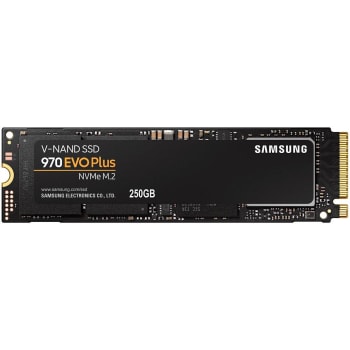 SSD Samsung 970 EVO Plus, 250GB, M.2 NVMe, Leitura 3500MB/s, Gravação 2300MB/s - MZ-V7S250B/AM