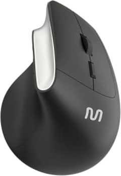 Mouse Sem Fio Ergonomico Vertical Clique Silencioso 1600dpi Preto Multi - MO384