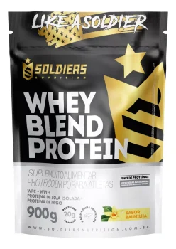 Whey Blend Protein Concentrado e Isolado Soldiers Nutrition Baunilha - 900g