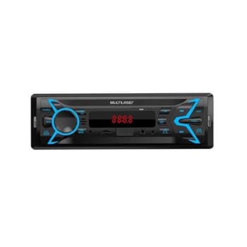 Mp3 Player Automotivo Pop 1 Din Led Usb Micro Sd Auxiliar P2 Radio Fm Rca 4x25wrms P3335 Multilaser