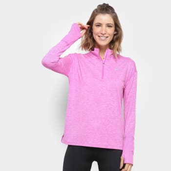Jaqueta Nike Element Top HZ Feminina - Pink e Prata