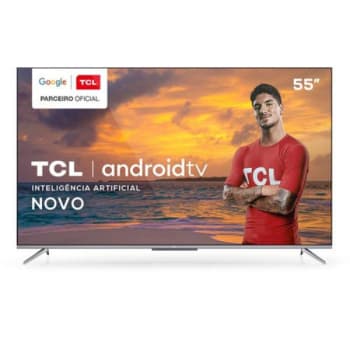 Smart TV TCL LED Ultra HD 4K 55' Android TV com Google Assistant, Borda Ultrafina - 55P715