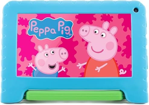 Tablet Multi Peppa Pig 4GB RAM + 64GB Armazenamento + Tela 7 pol + Case + Wi-fi + Android 13 (Go edition) + Processador Quad Core - NB420