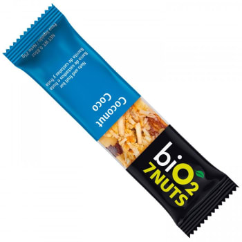 Barra de Cereal 7 Nuts - 25 g - Sabor Castanha e Coco - biO2