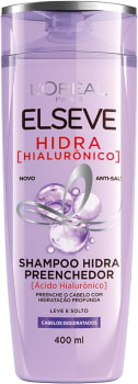 10 Unidades Shampoo Preenchedor Elseve Hidra Hialurônico 400ml - L'Oréal Paris