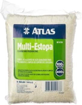 Pincéis Atlas AT380 Estopa Multi Algodao 400G