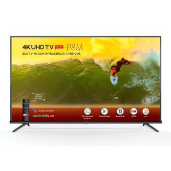 Smart TV LED 65´ 4K TCL, Android TV, 3 HDMI, 2 USB, Bluetooth, Wi-Fi, HDR, Chumbo - 65P8M