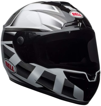 Capacete Bell Helmets Srt PVermelhoator Gloss Branco Preto 56