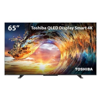 Smart TV QLED 65 4k Toshiba 65M550L VIDAA 3 HDMI 2 USB Wi-Fi - TB015M - TV 4K Ultra HD - Magazine {{route.pmdStoreName}}Logo LuLogo Magalu