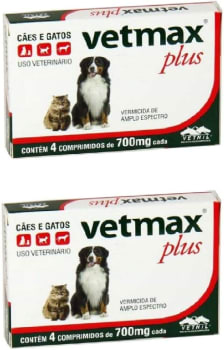 Combo 2un Vetmax Plus 4 Comprimidos Cada - Vetnil