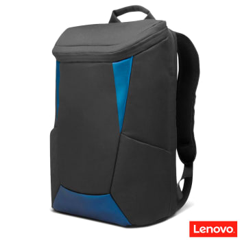 Mochila IdeaPad Gaming Lenovo até 15.6" para notebook GX40Z24050 - Preto e Azul