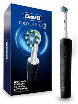 Oral-B PRO Series 2: Escova de dentes elétrica com cabo recarregável, timer, 2 modos de escovação e 1 cabeça.