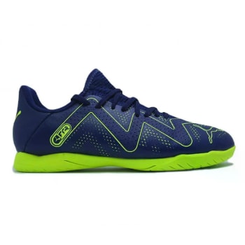 Chuteira Futsal Puma Future Play Unissex - Azul+Verde