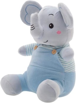 Zip Fran Elefante Azul Bebê